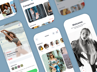 Skadi - E-commerce App UI Kit app dark design ecommerce ios light mobile sketch ui ux