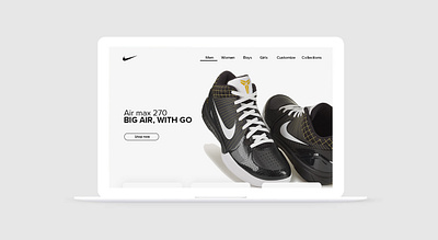 Web Design for Nike design ui ux web website