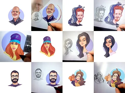 Avatar Process avatar avatar design avatardesign character characterdesign coloring design discount drawing fun illustration off offer process spovv