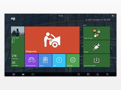 X-413 car diagnose launch repair ui
