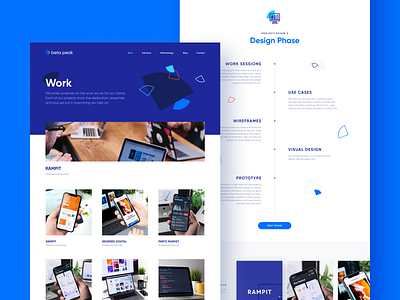 Beta Peak Website 2 branding design flat homepage interface landing landing page ui ui ux user experience user interface ux vector web web design web design studio webdesign website