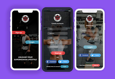 Fitness App UI Concept android app design fitness app iphone app design mobile app mobile app design mobile design mobile ui ui ux ui design uidesign uiux user experience user interface user interface design userinterface