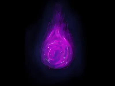 Dark Orb dark energy fire illustration magic orb purple void