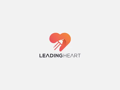 Leading Heart brand design branding icon icon design logo logo identity logo inspiration logo inspirations logodesign vector