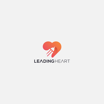 Leading Heart brand design branding icon icon design logo logo identity logo inspiration logo inspirations logodesign vector