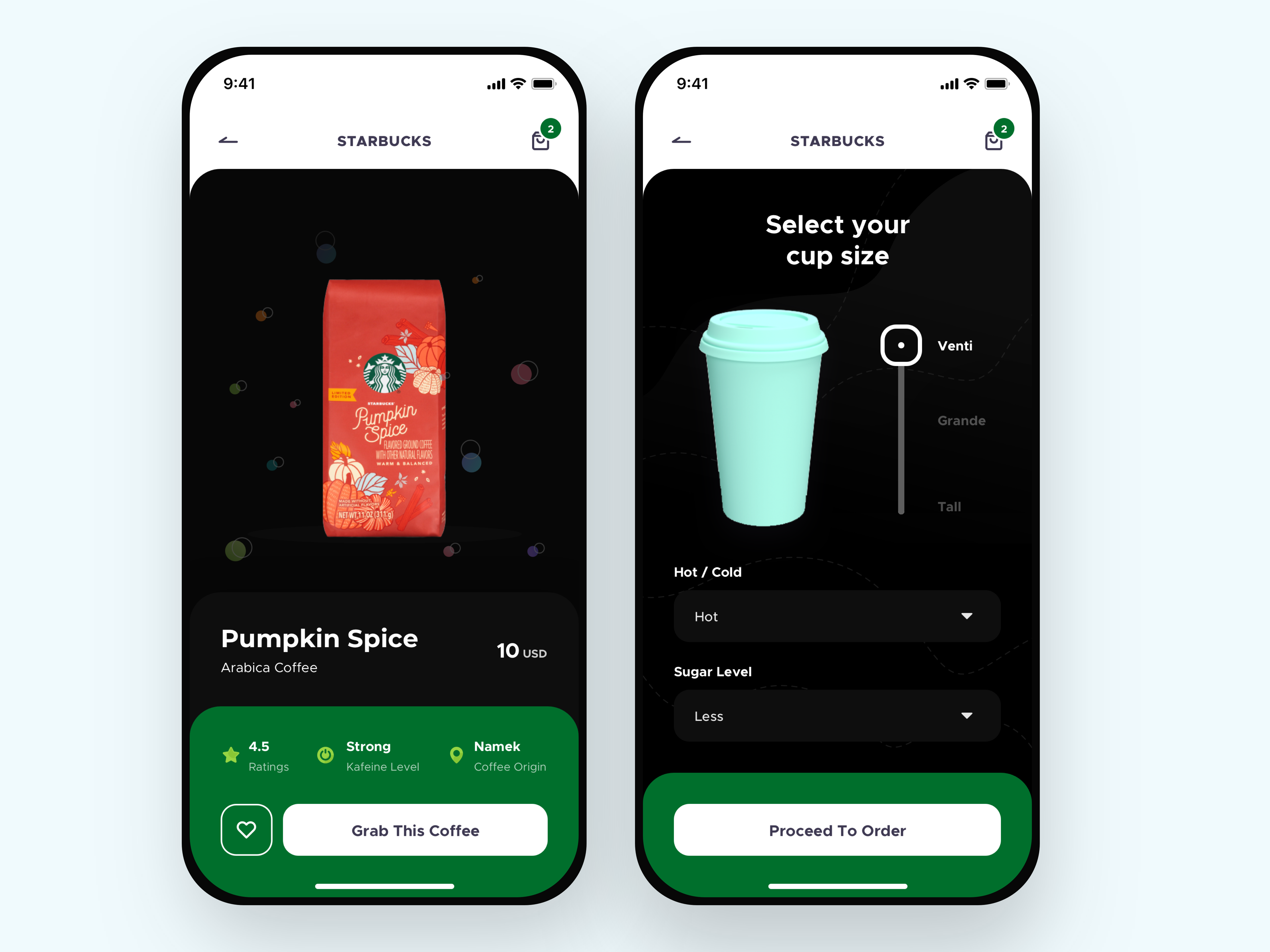 Example of Starbucks App