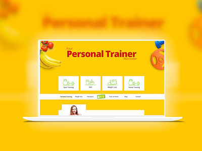 Personal Trainer - HTML website project adobe xd app app design branding creative design graphic design illustration illustrator personal trainer typography ui uidesign ux ux design vector web website xd