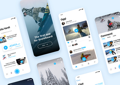 Snowboard App UI Concept icon type typography ui uidesign ux