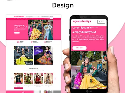 Responsive Website Design branding branding design design ecommerce ecommerce design illustration modern online store responsive responsive design typography web design website website design