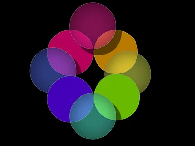 Neon Glass Circles Bold app branding design logo ui ux