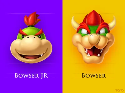 Mario Character Card3 adventure bowser carton character emoji emoticon game icon illustration mario sticker