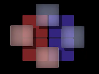 Blue and Purple Squares app branding design icon logo ui ux web