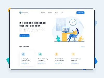 Landing Page Presentation design illustration landing design landing page ui ui ui ux design ui desgin website website design