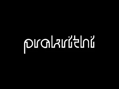 Prakrithi branding design typography
