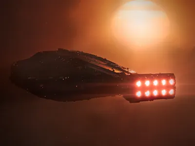 Space Guppy 3d blender concept art design digital art photoshop render ship space spacecraft