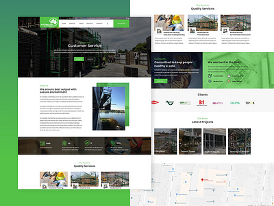 Australian Scaffolding construction construction company customer photoshop service ui web design