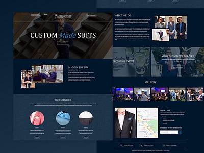 Adrian Jules clothes custom ecommerce design formal men photoshop suit ui web design