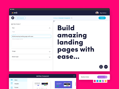 landing page generator amazing components landingpage library monday mondaydotcom pages product set ui uidesign ux