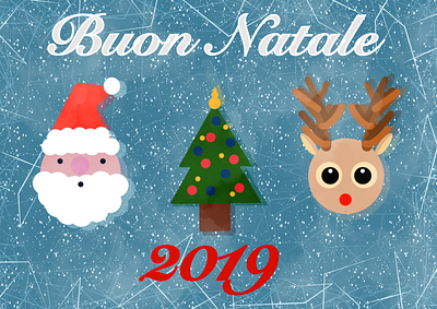 Christmas Characters - a Christmas Card 2019 animal art children art christmas christmas tree cute dribbble happy illustration natale procreate reindeer rudolf santa claus santa clause santaclaus