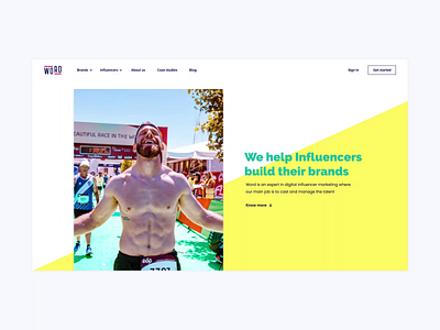 Influencer Marketing homepage web design animation branding creative home homepage influencer marketing motion parallax startup typogaphy ui uiux vector web web design website