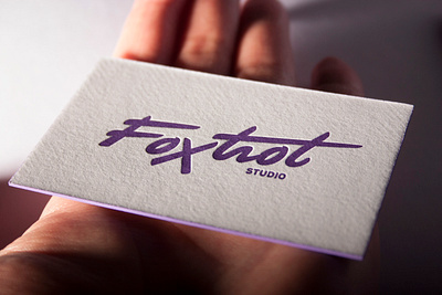 Foxtrot Business Cards branding business card business cards businesscard foxtrot foxtrotstudio identity letterpress letterpressed logo logotype poland typography