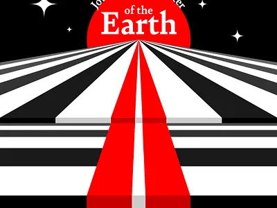Journey to the Center of the Earth black black white earth illustration minimalistic red