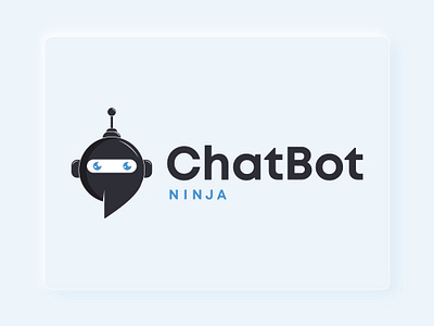 LOGO PRESENTATION CHATBOT NINJA brand design brand identity branding chat app chatbot chatting design logo logo a day logo app logo designer logo inspiration logo mark logodesign minimalist logo modern logo ninja