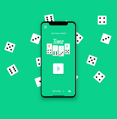 Time Dice - Mobile Games - Brain trainer apps brain game fun game art game design games app graphic illustration indie game mobile game mobile games ui design ux design