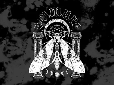 Emmure apparel apparel design band band merch clothing columns dark design distressed emmure illustration merch moth nature occult tee texture vector