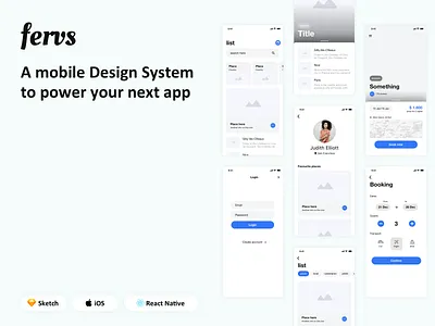 Fervs for React Native ios mobile react native ui kit