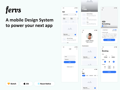 Fervs for React Native ios mobile react native ui kit