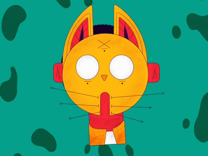 Katsune! 2d animation 2d character aep after effects animation art canada cat design digitalart eyes gif graphicdesign illustration illustrator japan loop mograph mograph mentor motion