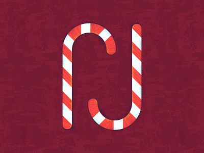 Candy Cane | 05 advent calendar artist candycane color design flat illustration illustrator photoshop xmas