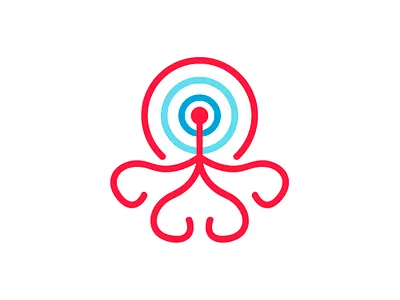 FCK_RKN • Logotype design illustration logotype network octopus vpn