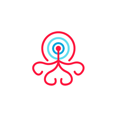 FCK_RKN • Logotype design illustration logotype network octopus vpn