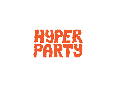 Hyper Party design graffiti illustrator lettering logo logo design logotype text logo vector