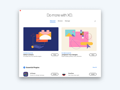 Adobe XD Plugin Manager adobe adobexd app colors creative cloud illustration manager plugins xd