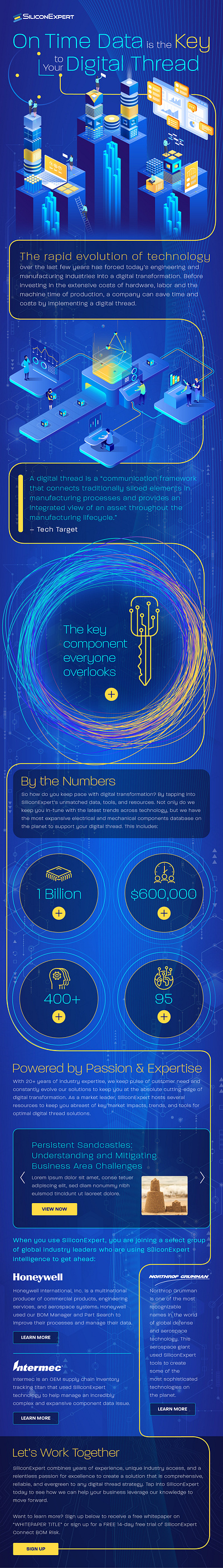 Silicon Expert Digital Thread Infographic design electronics graphic design infographic ui design