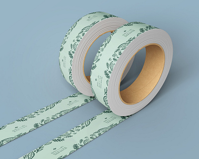 Packaging Tape for Basiligo branding creative decorations decorative tape design flat identity illustration minimal package package design packaging packaging design packaging tape restaurant restaurant branding restaurants tape measure typography