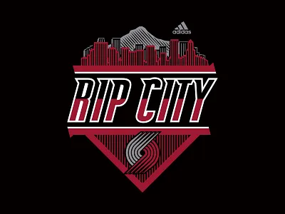 Rip City adidas apparel apparel design apparel graphics basketball design nba portland trail blazers sports