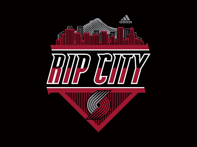 Rip City adidas apparel apparel design apparel graphics basketball design nba portland trail blazers sports