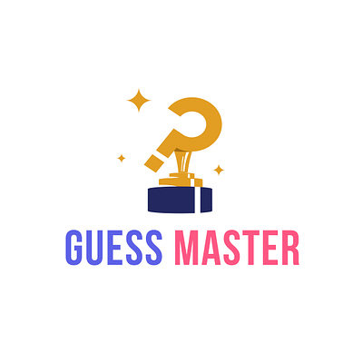 guess master logo branding clean design flat icon identity illustration logo minimal typography