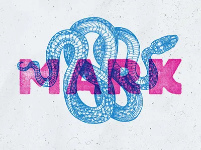 Mark Title Art sermon art textures type woodblock