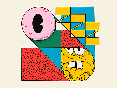 Anxiety anxiety art character composition design drawing eye graphic grid hand drawn illustrator pattern photoshop procreate sleep spongebob