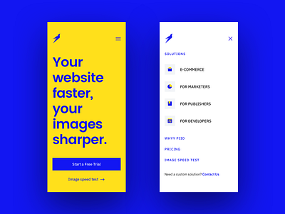 Piio bird blue bold clean design grotesk grotesque hellohello interface minimal piio powerful strong typography ui ux web website yellow