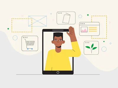 Shipping Web Concept app character design design flat flat vector illustration ux vector web