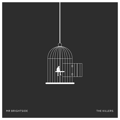 MR BRIGHTSIDE - THE KILLERS adobe album art album artwork album cover album cover design cage design illustration mr brightside stuck the killers