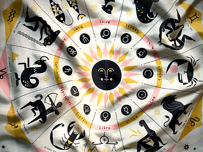 The Zodiac Scarf aquarius aries astrological sign astrology cancer capricorn gemini horoscope leo libra pisces sagittarius scorpio taurus virgo zodiac