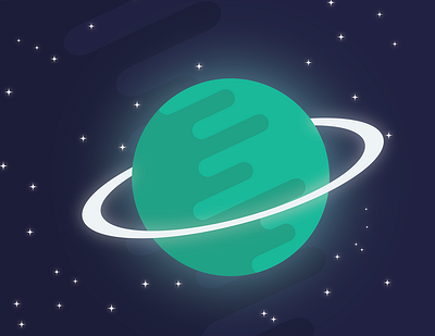 flat planet flat colors illustration passion project planets space vector