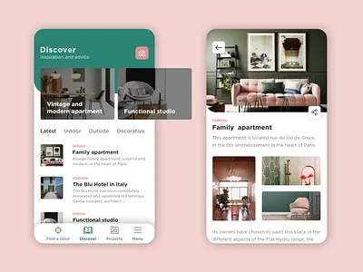 Cromology - App | Rebound app design design app interface interior design mobile mobile ui sketchapp ui ux